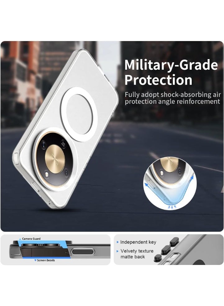 CHEROSIN Magnetic Phone Case for Honor X9d 5G,Supports Wireless Charging, TPU Shockproof Phone Cover,Anti-Slip,No Yellowing - Image 4